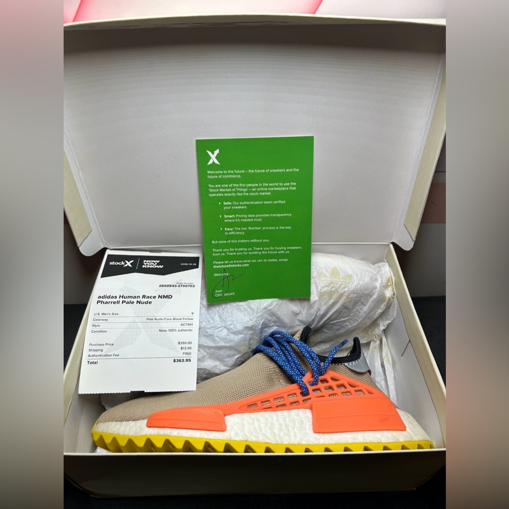 Size 9 - Adidas NMD Trail x Pharrell Human Race 2017 - Pale Nude AC7361